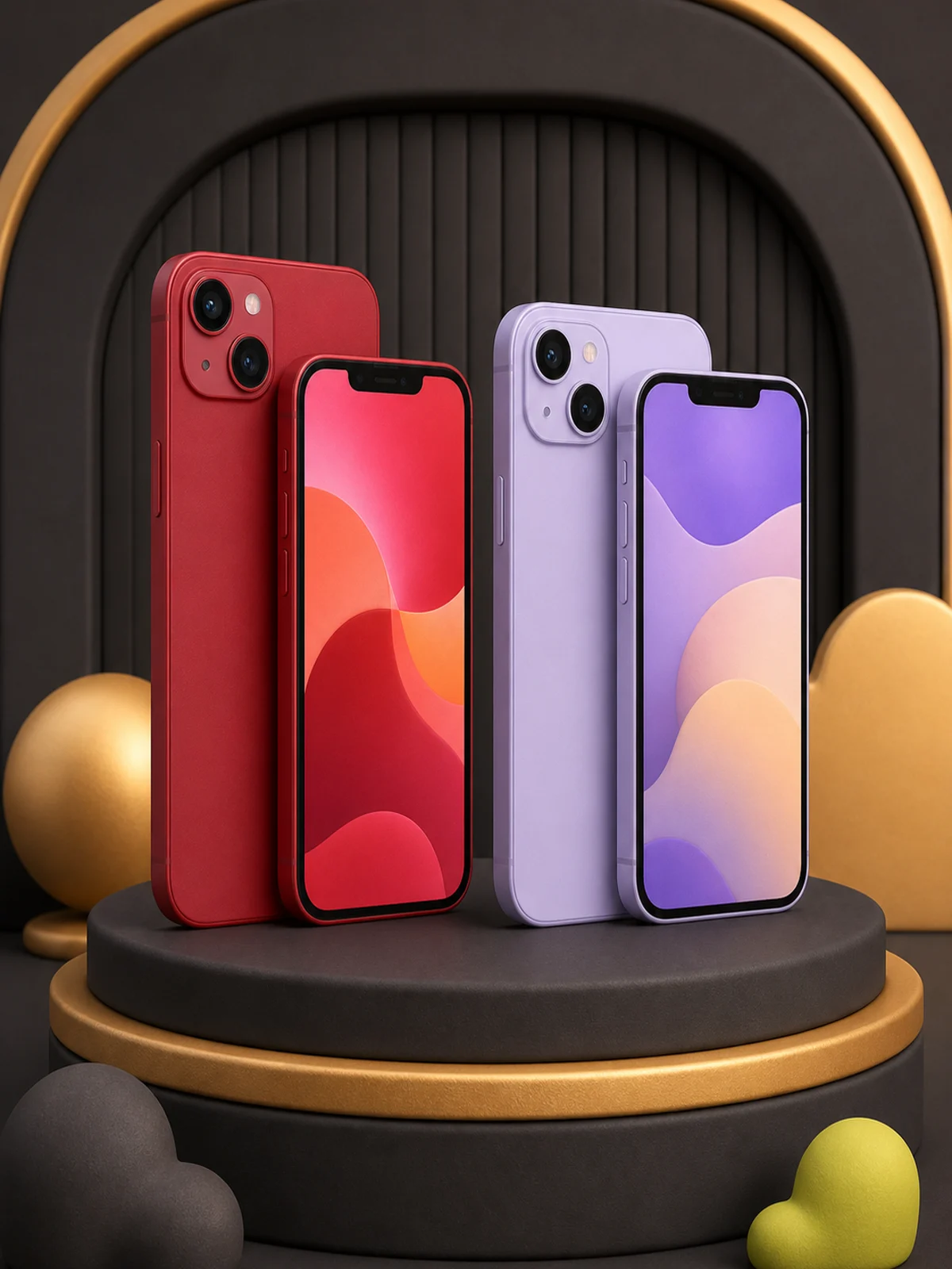 Cartoon illustration of iPhone 14 128GB