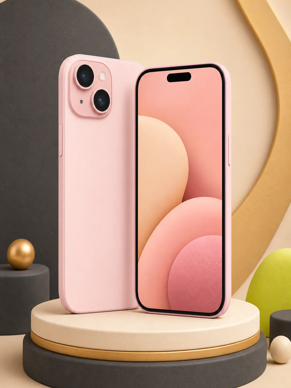 Cartoon illustration of iPhone 15 128GB